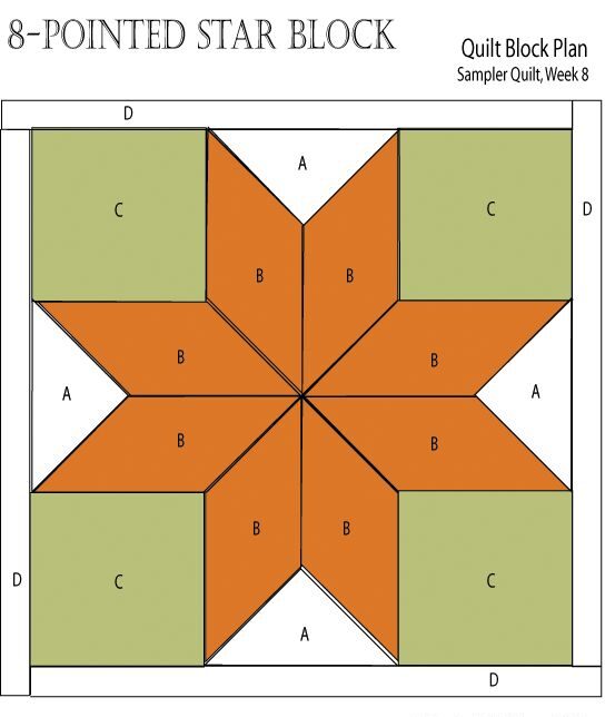 Several free patterns for Star Quilt - Crafts for love