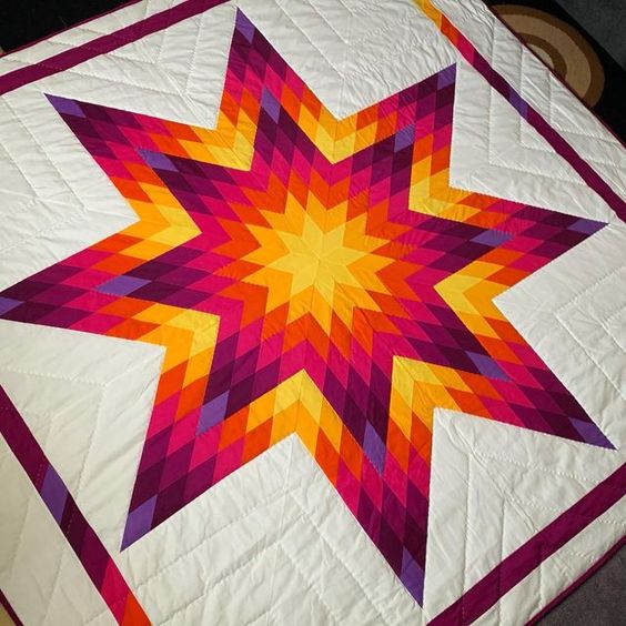 Lone Star Quilt Pattern - A Work of Art in Fabric - Crafts for love