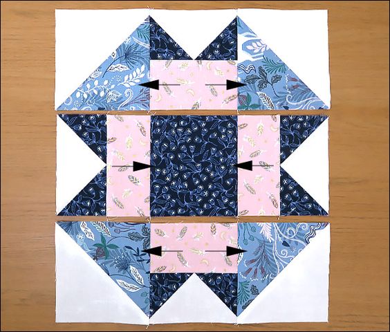 Quilt Block: Folded Corners - Free Pattern - Crafts for love